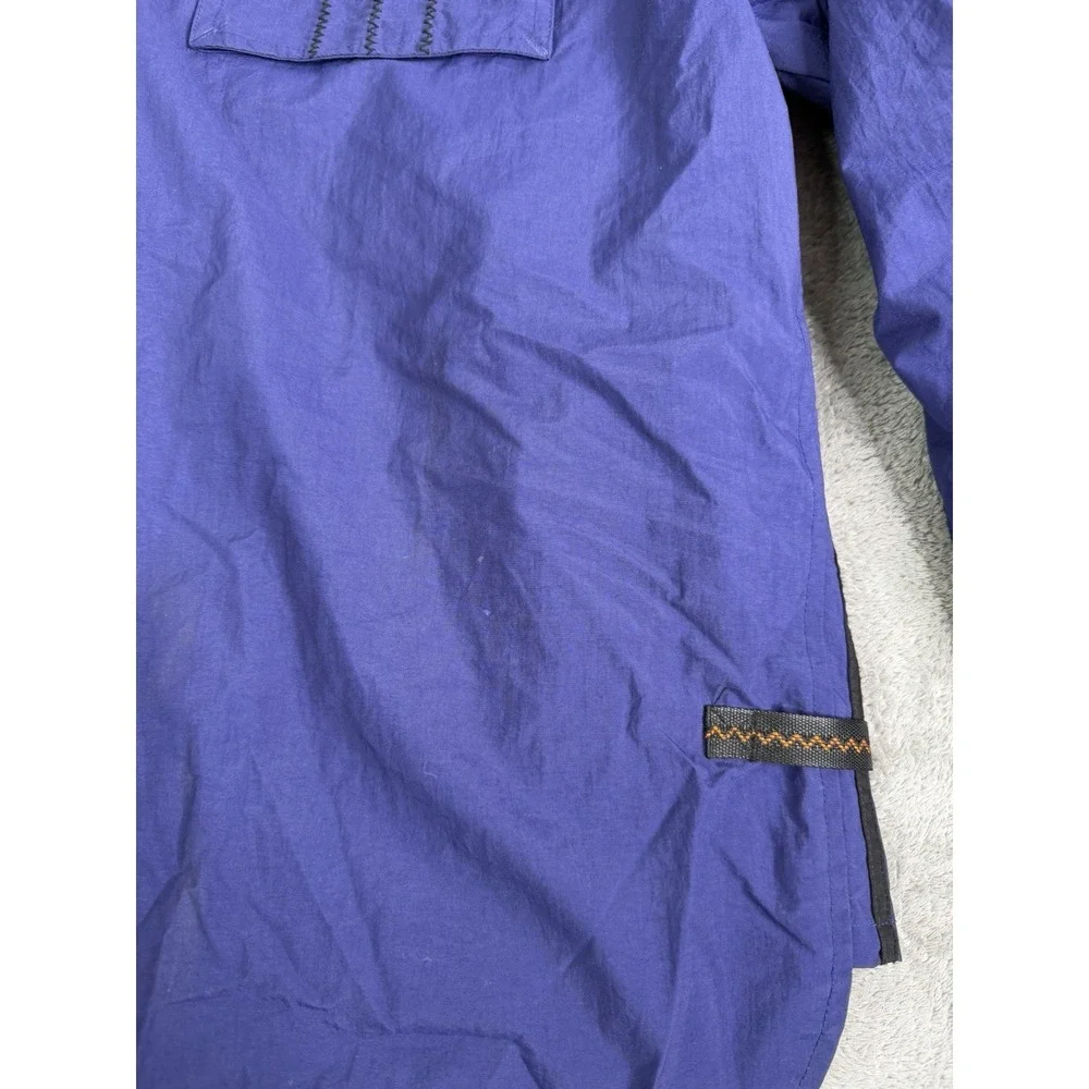 Vintage 90s Adidas Windbreaker Jacket Men's Size Large Blue Full Zip